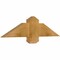 Ekena Millwork Eugene Rough Sawn Timber Gable Bracket, Western Red Cedar, 36"W x 9"H x 2"D x 6"F, 6/12 Pitch GBW036X09X0206EUG00RWR - alternate 5